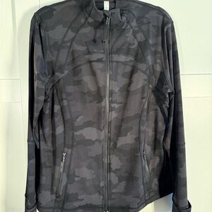 lululemon Define jacket Luon Black Camouflage Bomber Jacket
